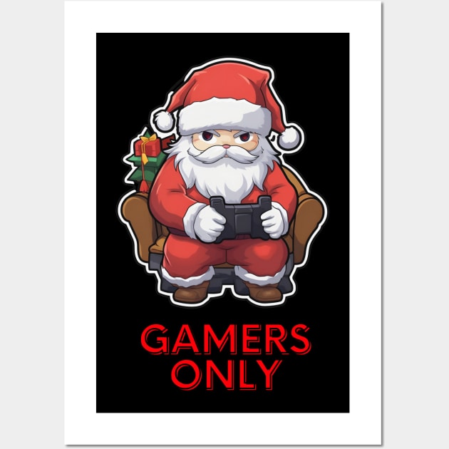 Games Only - Graphic Christmas Statement Wall Art by MaystarUniverse